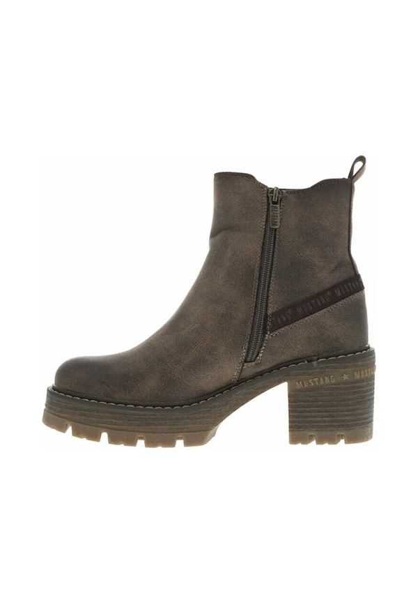 Platform ankle boots - mud