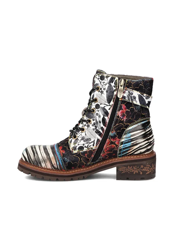 Platform ankle boots - multi-coloured