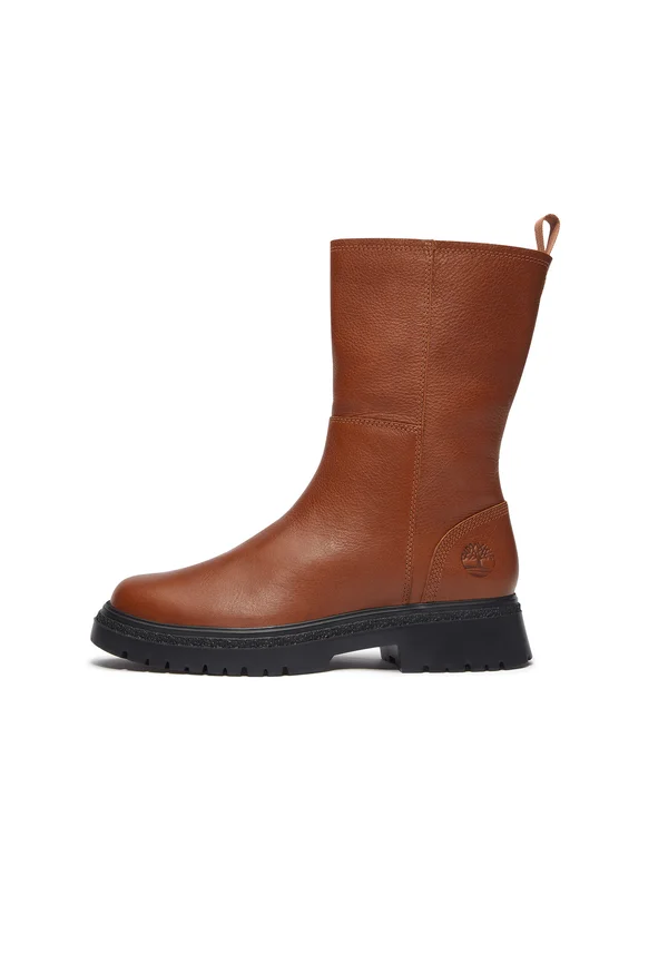 Platform ankle boots - rust copper