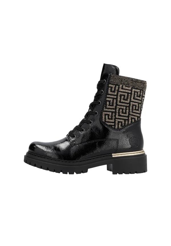 Platform ankle boots - schwarz