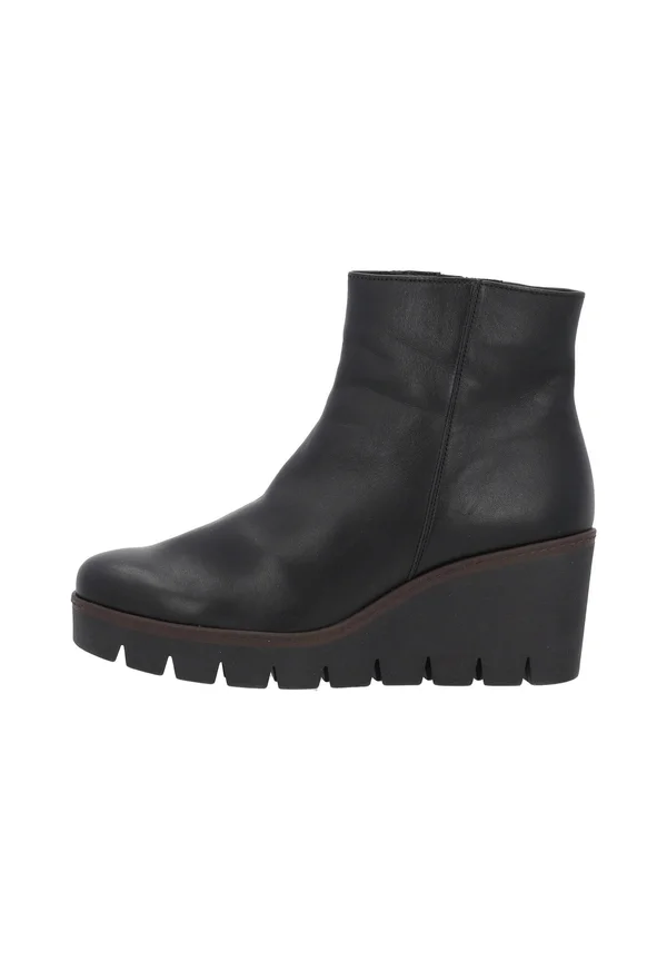 Platform ankle boots - schwarz