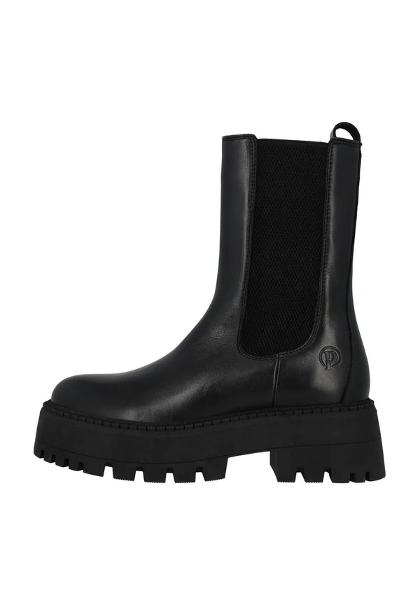 Platform ankle boots - schwarz