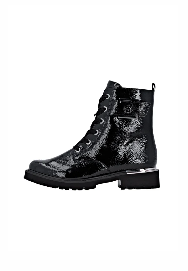 Platform ankle boots - schwarz