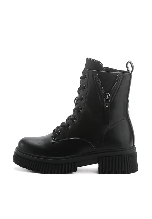 Platform ankle boots - schwarz