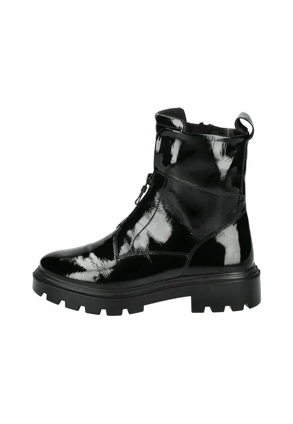 Platform ankle boots - schwarz