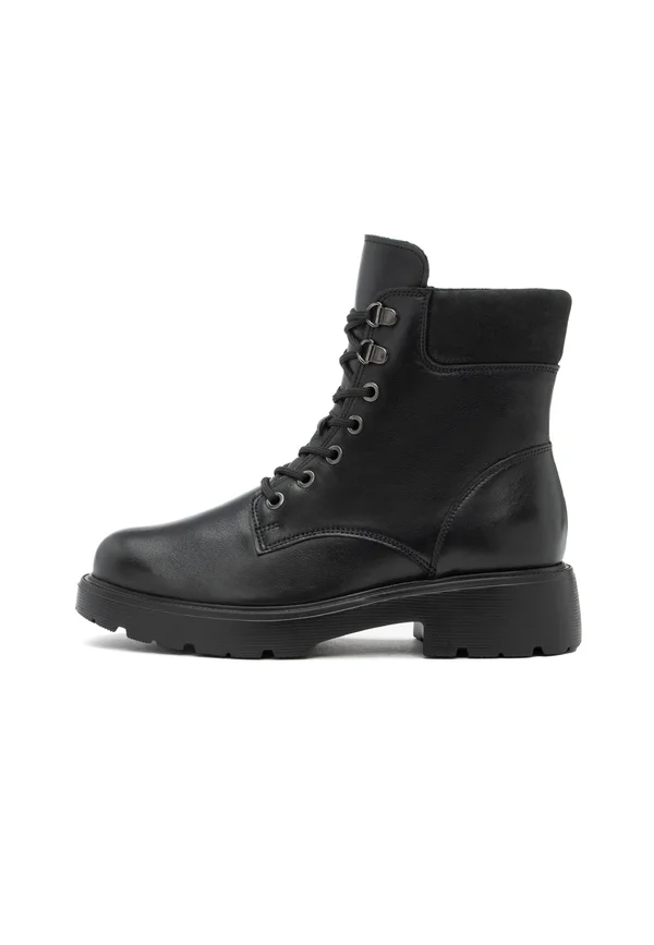 Platform ankle boots - schwarz