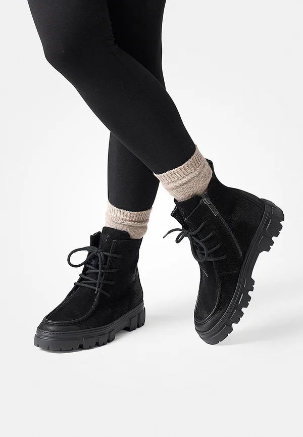 Platform ankle boots - schwarz