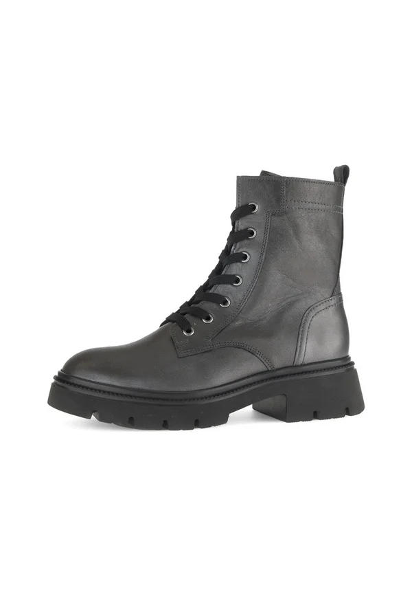 Platform ankle boots - silver-coloured