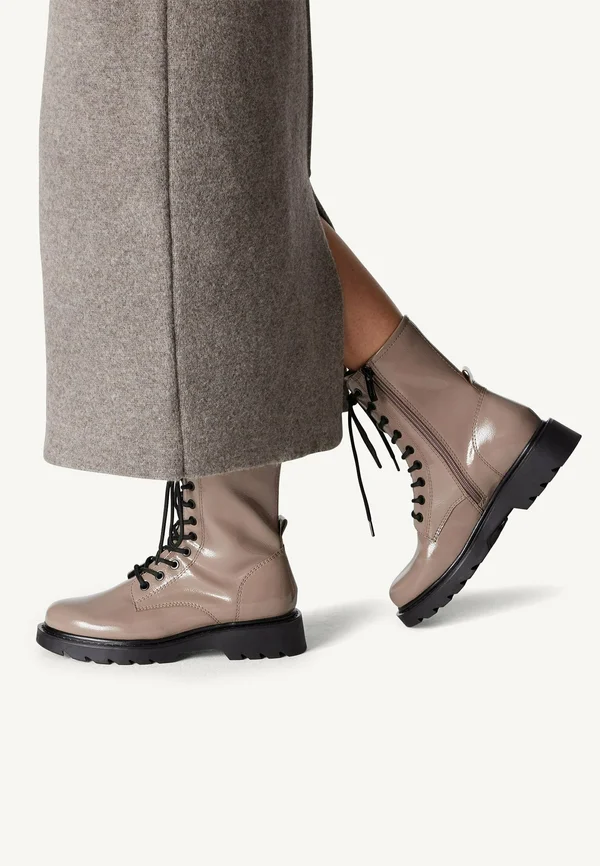 Platform ankle boots - taupe