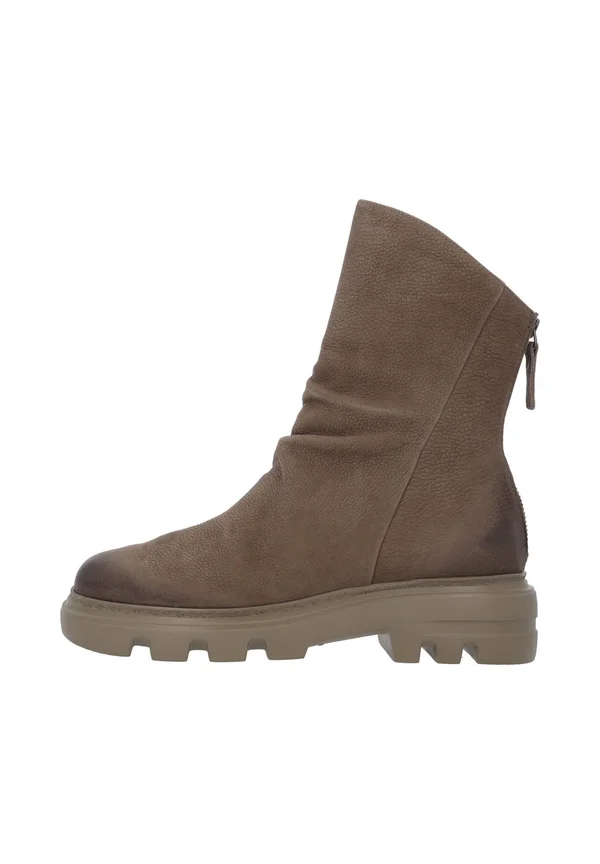 Platform ankle boots - taupe