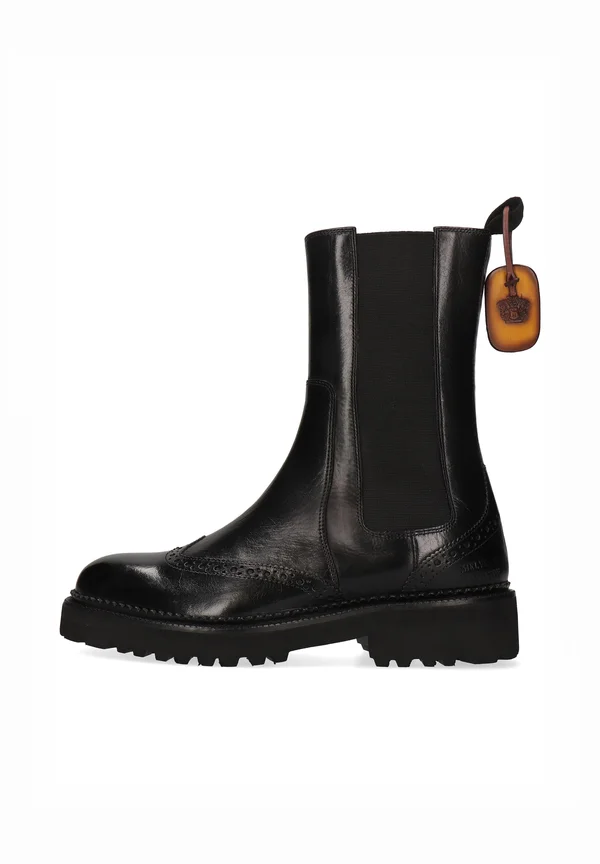 Platform ankle boots - zwart