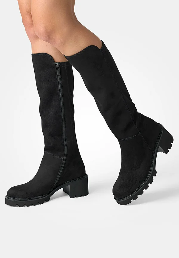 Platform boots - schwarz