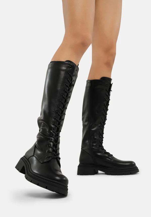 Platform boots - schwarz