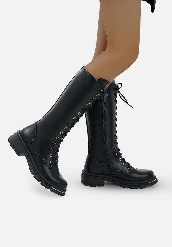 Platform boots - schwarz
