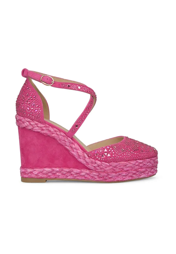 Platform heels - fucsia neón