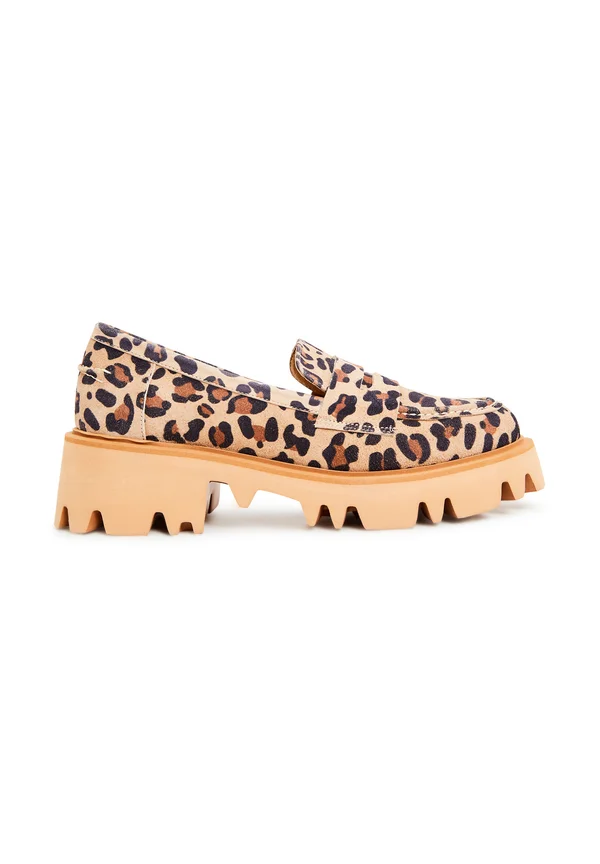 PLATFORM LOAFERS  - Slip-ons - beige