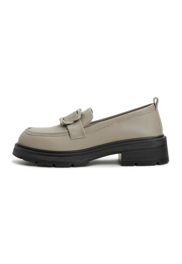 PLATFORM LOAFERS - Slip-ons - grey