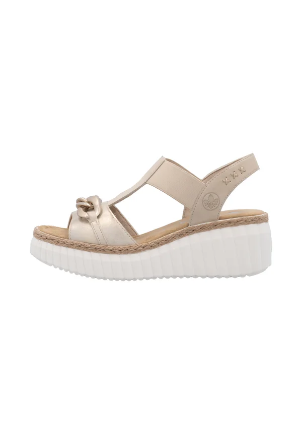Platform sandals - beige