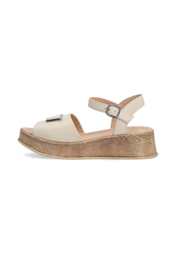 Platform sandals - beige
