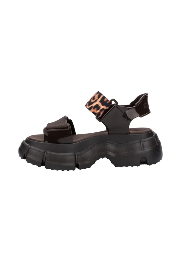 Platform sandals - bk brown
