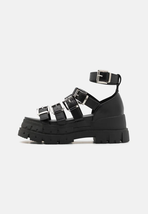 Platform sandals - black