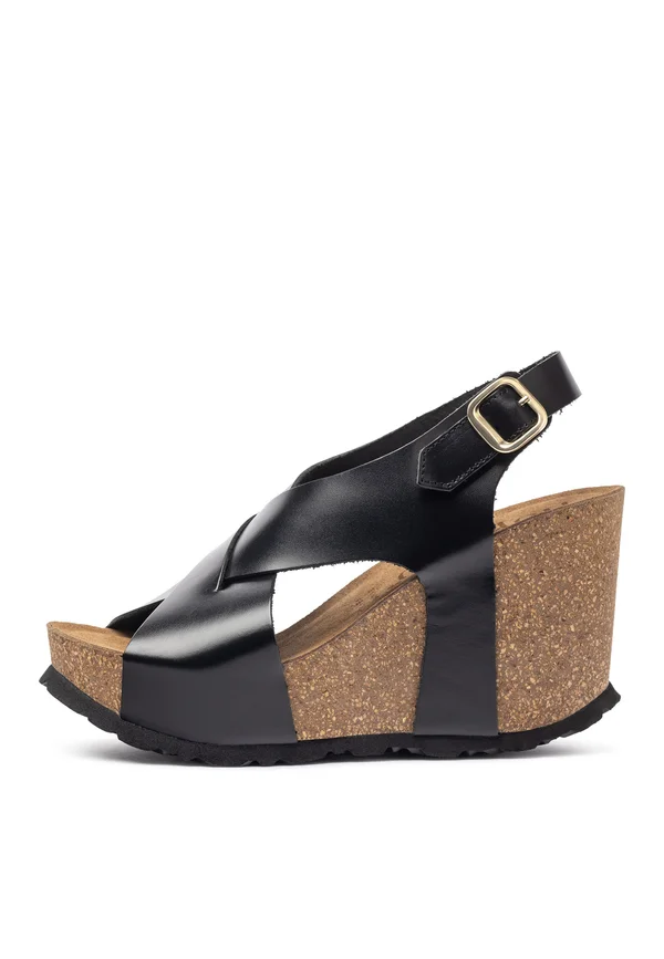 Platform sandals - black