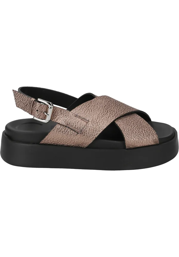 Platform sandals - braun