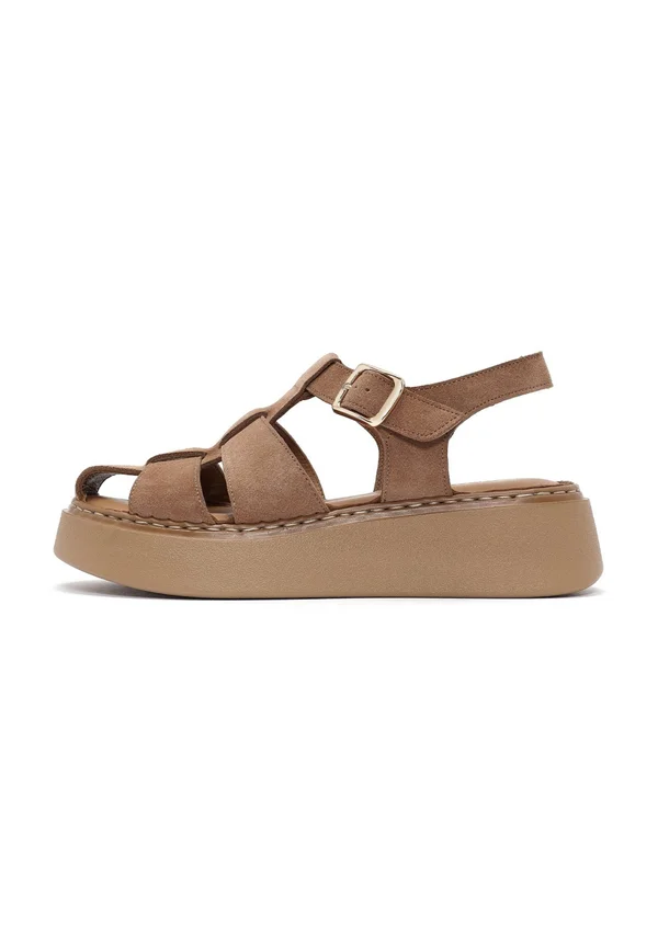Platform sandals - brown