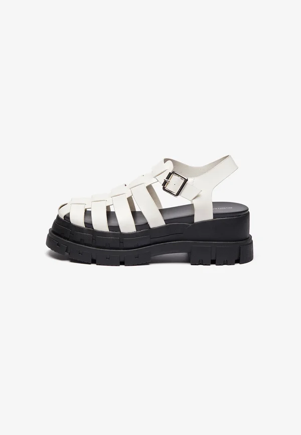 Platform sandals - chalk/offwhite