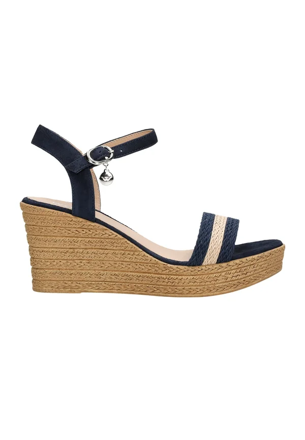 Platform sandals - dark blue