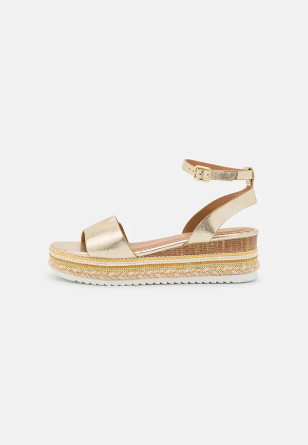 Platform sandals - gold