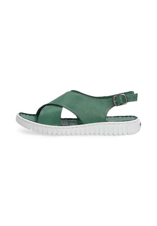 Platform sandals - green
