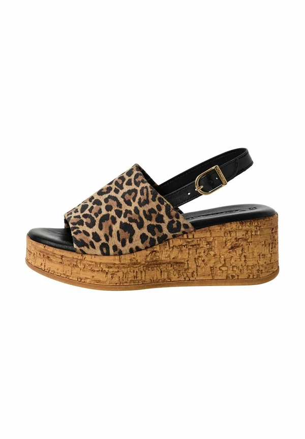 Platform sandals - leopard