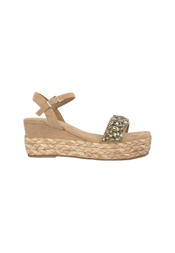Platform sandals - marrón claro