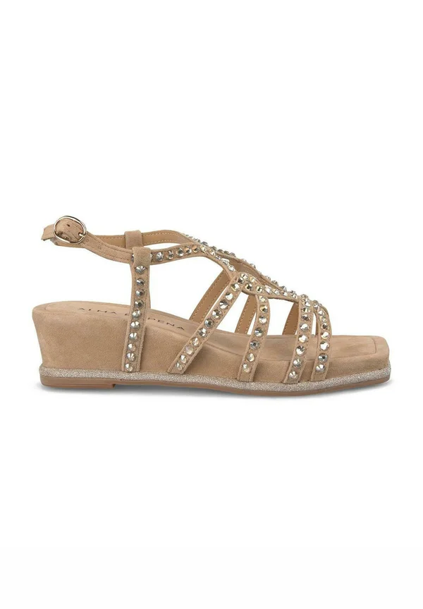 Platform sandals - marrón claro