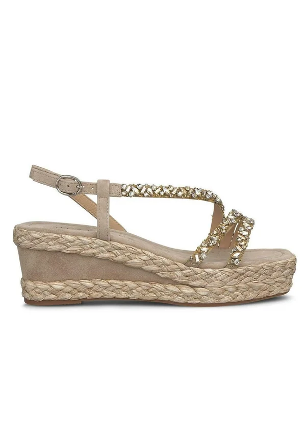 Platform sandals - marrón claro