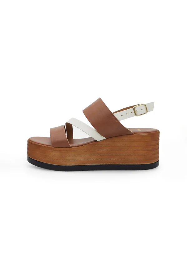Platform sandals - marrone