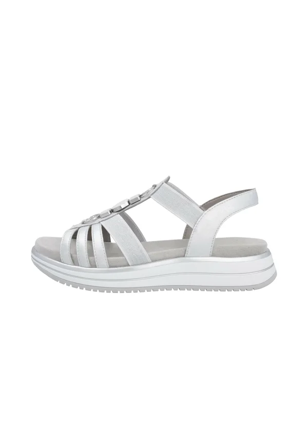 Platform sandals - metallic