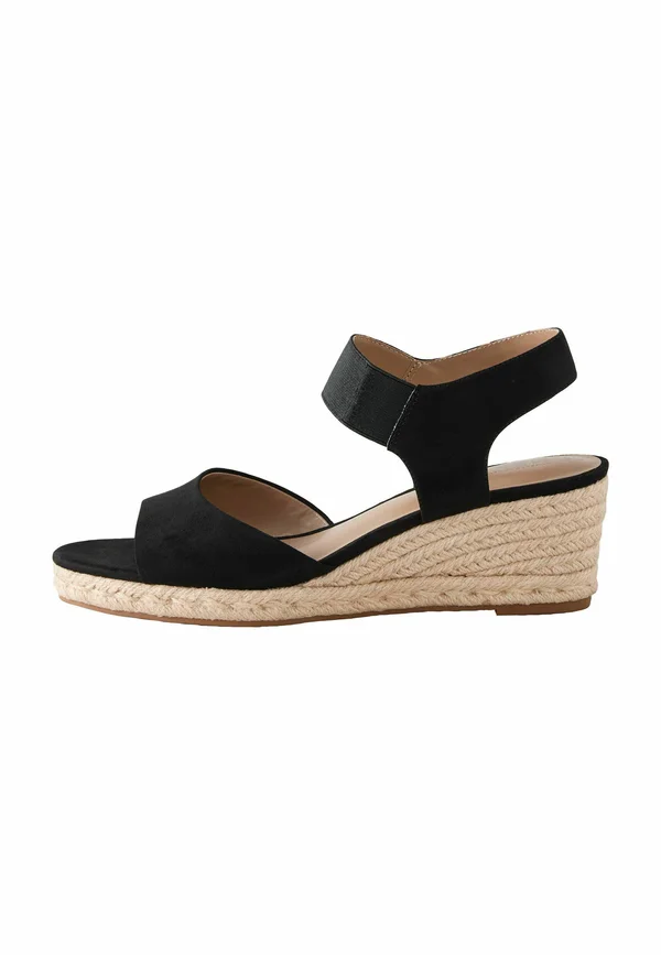 Platform sandals - mottled black