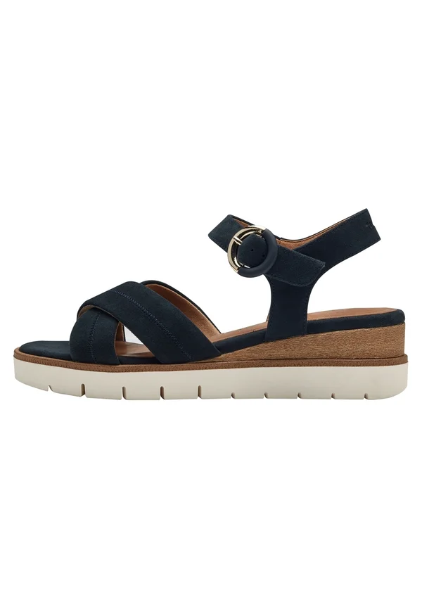 Platform sandals - navy