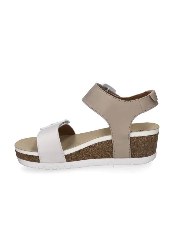 Platform sandals - offwhite kombi