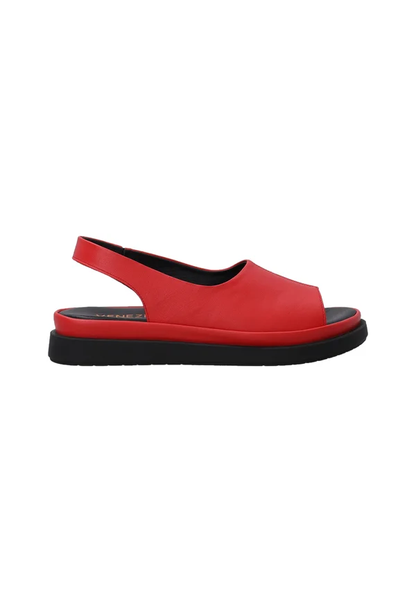 Platform sandals - red