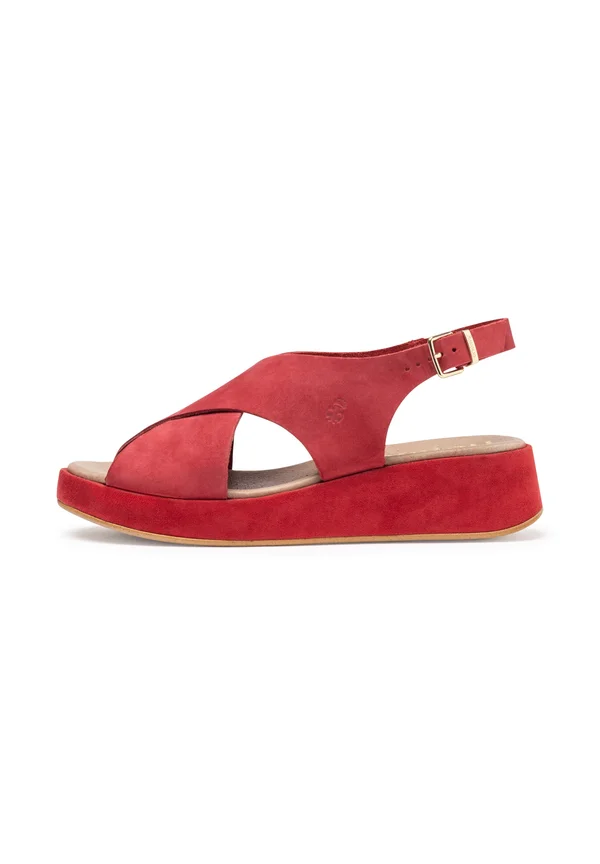 Platform sandals - rojo