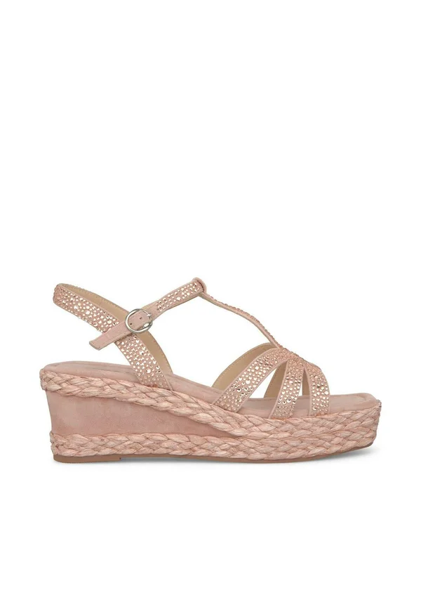 Platform sandals - rosa claro