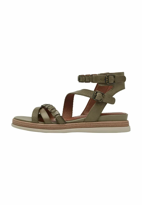 Platform sandals - sage