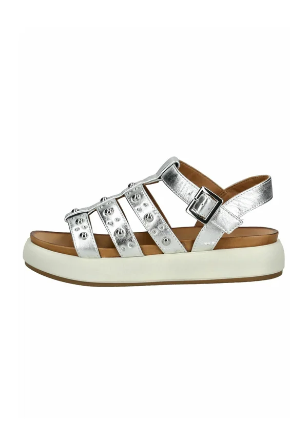 Platform sandals - silver slv