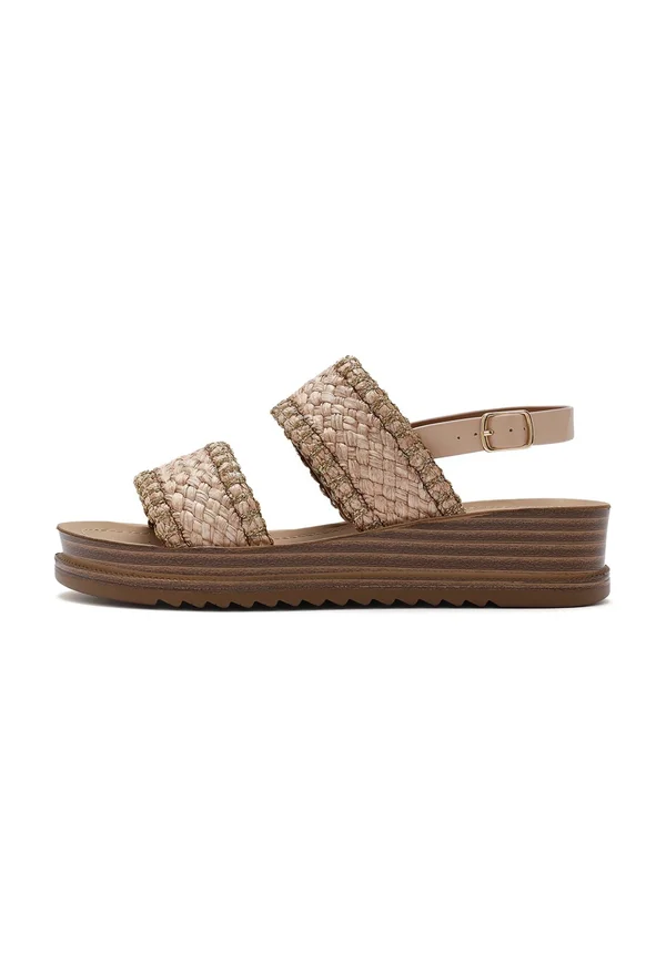 Platform sandals - tan