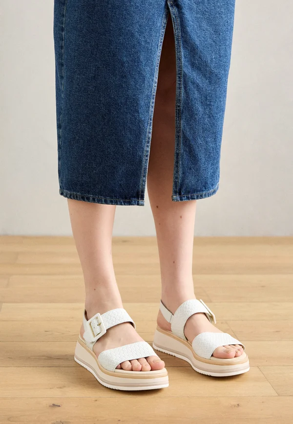Platform sandals - weiss