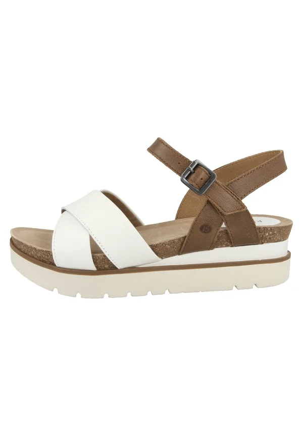 Platform sandals - white combi