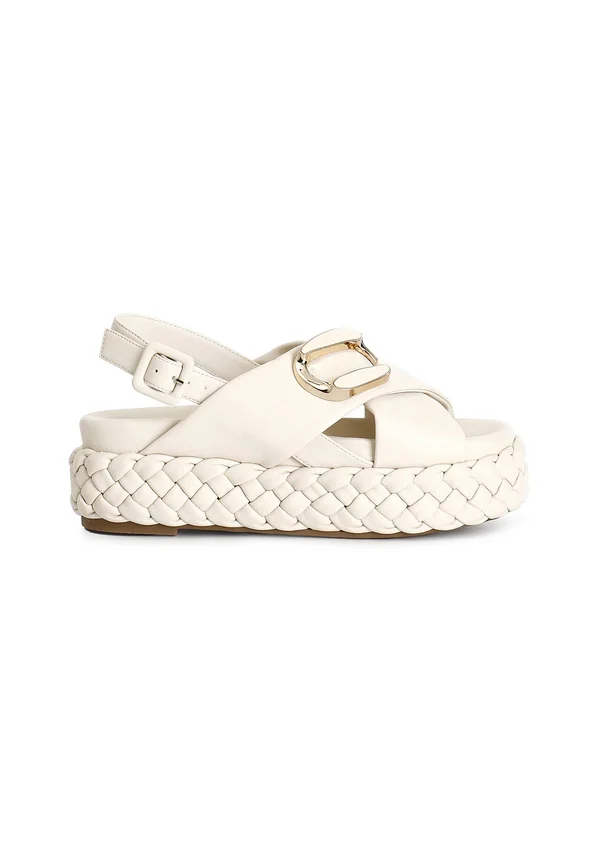 Platform sandals - white